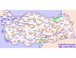 Türkiye genelinde hava durumu