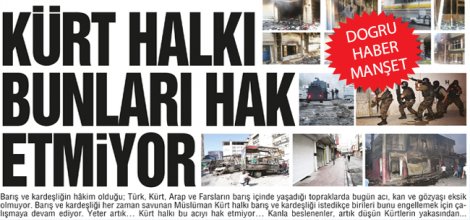 KÜRT HALKI BUNLARI HAK ETMİYOR