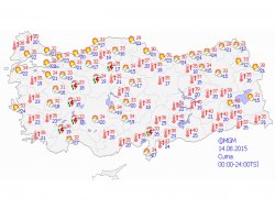 Türkiye genelinde hava durumu