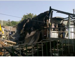 Karlıova'da Yangın Paniği