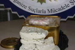 Peynir tenekesinden uyuşturucu çıktı