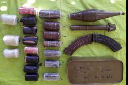 Mezarlıkta cephane bulundu