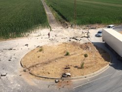 Nusaybin’de yola konulan patlayıcı infilak etti