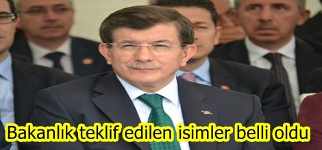 Bakanlık teklif edilen isimler belli oldu