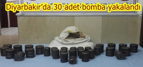 Diyarbakır’da 30 adet bomba yakalandı