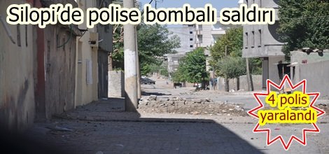 Silopi’de polise bombalı saldırı