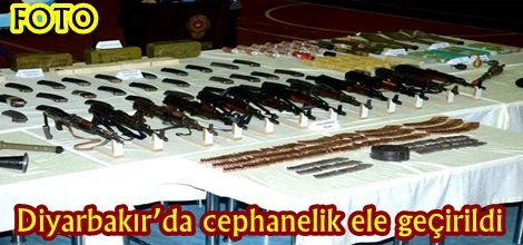 Diyarbakır’da cephanelik ele geçirildi