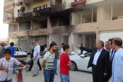 Mardin Valisi patlama yerinde incelemelerde bulundu video foto