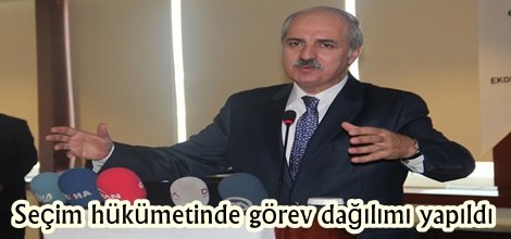 Seçim hükümetinden görev dağılımı yapıldı
