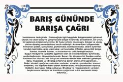 Gazeteci ve yazarlardan barış gününde barışa çağrı
