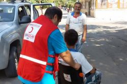 Kızılay’dan engellilere tekerlekli sandalye