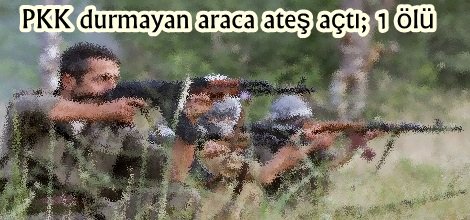 PKK durmayan araca ateş açtı; 1 ölü
