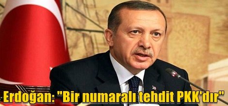 Erdoğan: "Bir numaralı tehdit PKK'dır"