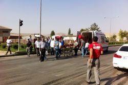 Suriyeli kadına otomobil çarptı