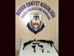 Mersin'de uzun namlulu silah ele geçirildi