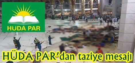 HÜDA PAR’dan taziye mesajı
