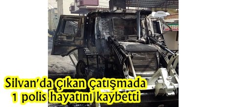 Silvan'da çıkan çatışmada 1 polis hayatını kaybetti