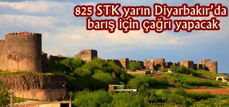 825 STK yarın Diyarbakır’da barış için çağrı yapacak