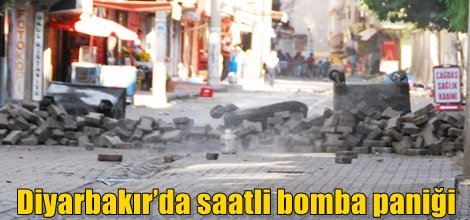 Diyarbakır’da saatli bomba paniği