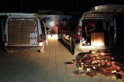 Bismil’de kaçak sigara ele geçirildi