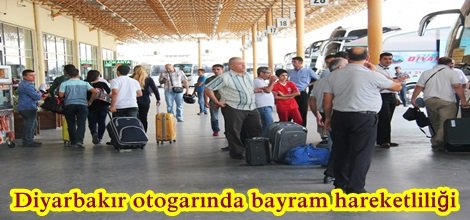 Diyarbakır otogarında bayram hareketliliği