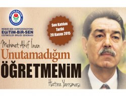 “Unutamadığım Öğretmenim” konulu yarışma düzenlenecek