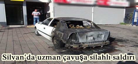 Silvan'da uzman çavuşa silahlı saldırı