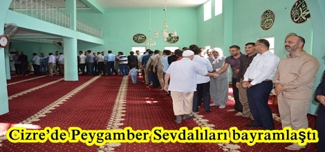 Cizre’de Peygamber Sevdalıları bayramlaştı