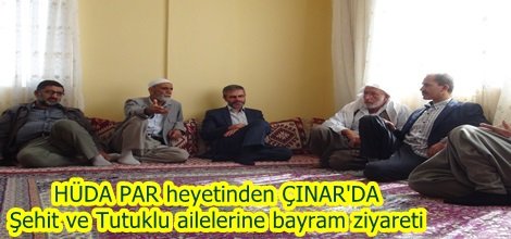 HÜDA PAR heyetinden  Şehit ve Tutuklu ailelerine bayram ziyareti video foto