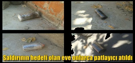 Sur ilçesinde saldırının hedefi olan eve onlarca patlayıcı atıldı
