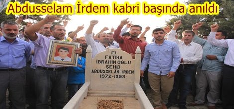 Şehit Abdusselam İrdem kabri başında anıldı video foto