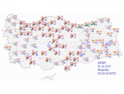 Türkiye genelinde hava durumu