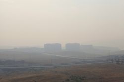 Anız dumanları Batman Üniversite Kampüsü’nü esir aldı