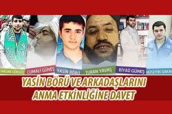 Yasin Börü ve arkadaşları Almanya’da anılacak