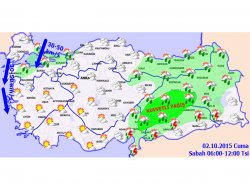 Bazı iller için kuvvetli yağış uyarısı
