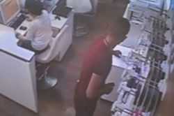 Batman'da hırsızlık anı kamaralara yansıdı video foto