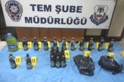 Siirt'te çok sayıda Molotof ele geçirildi