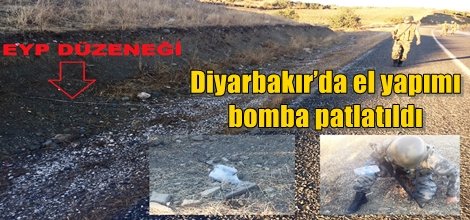 Diyarbakır’da el yapımı bomba patlatıldı