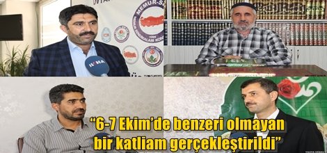 “6-7 Ekim’de benzeri olmayan bir katliam gerçekleştirildi”
