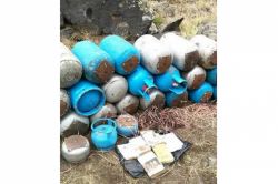 Ağrı Dağı'nda 2 ton patlayıcı bulundu