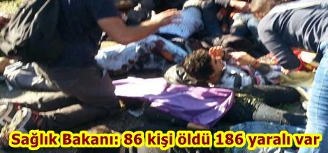 Sağlık Bakanı: 86 kişi öldü 186 yaralı var
