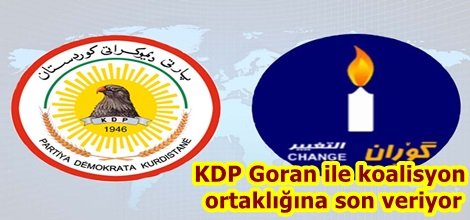 KDP Goran ile koalisyon ortaklığına son veriyor