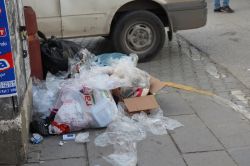 Van’da çöplerin toplanmamasına tepki