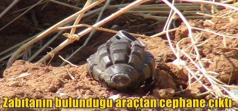 Zabıtanın bulunduğu araçtan cephane çıktı