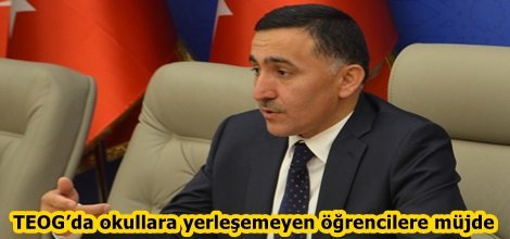 TEOG’da okullara yerleşemeyen öğrencilere müjde