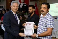 ÇÜ’ye birincilikle yerleşen öğrencilere başarı belgesi verildi