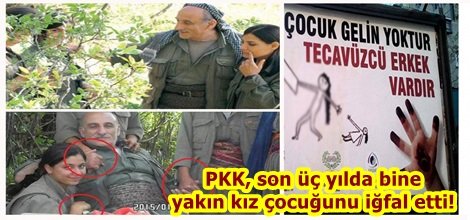 PKK, son üç yılda bine yakın kız çocuğunu iğfal etti!