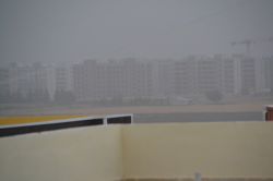 Viranşehir’i toz bulutu sardı