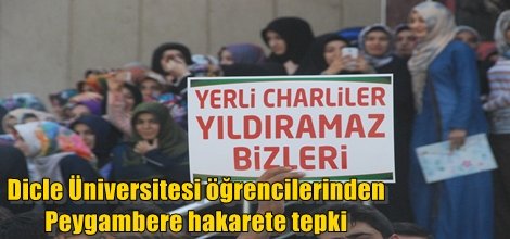 Üniversite öğrencilerinden Peygambere hakarete tepki