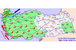 Kuvvetli yağış uyarısı